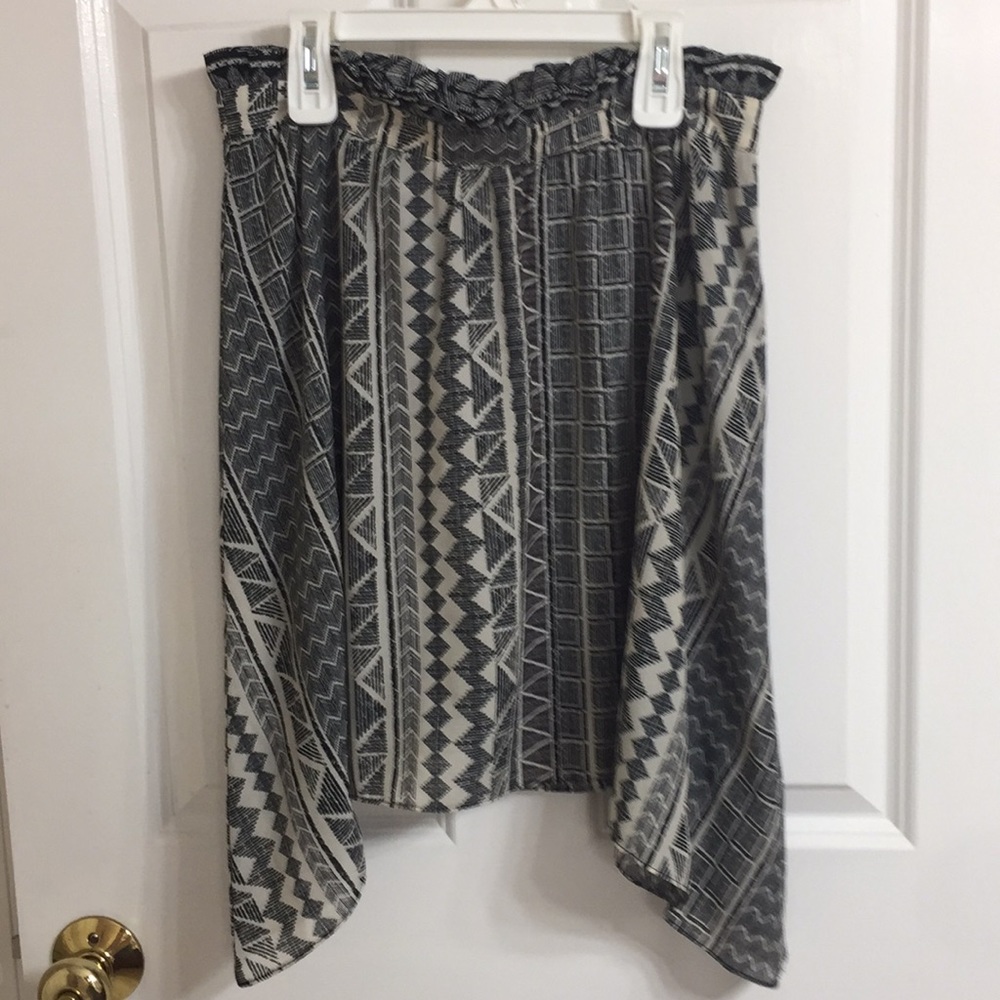Bar III Black and White Patterned Women’s Skirt